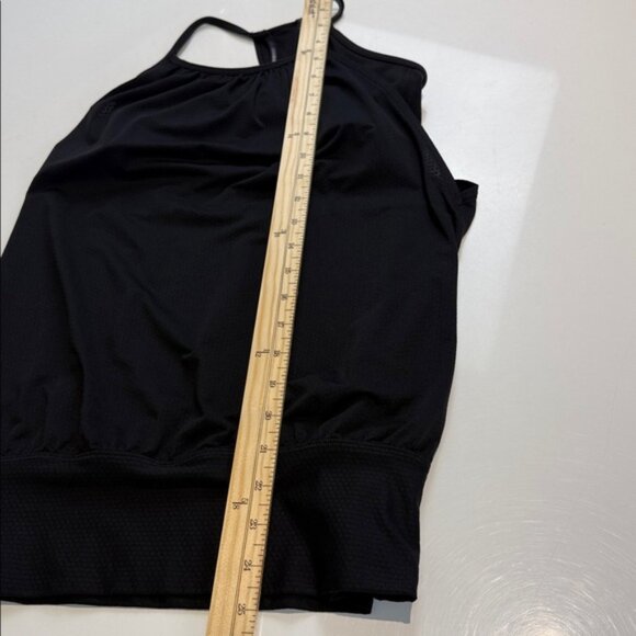 Lululemon No Limits Tank Top 2 in 1 Solid Black Women's size 4 - Picture 4 of 5
